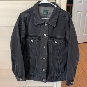 Oversized Black Jean Jacket